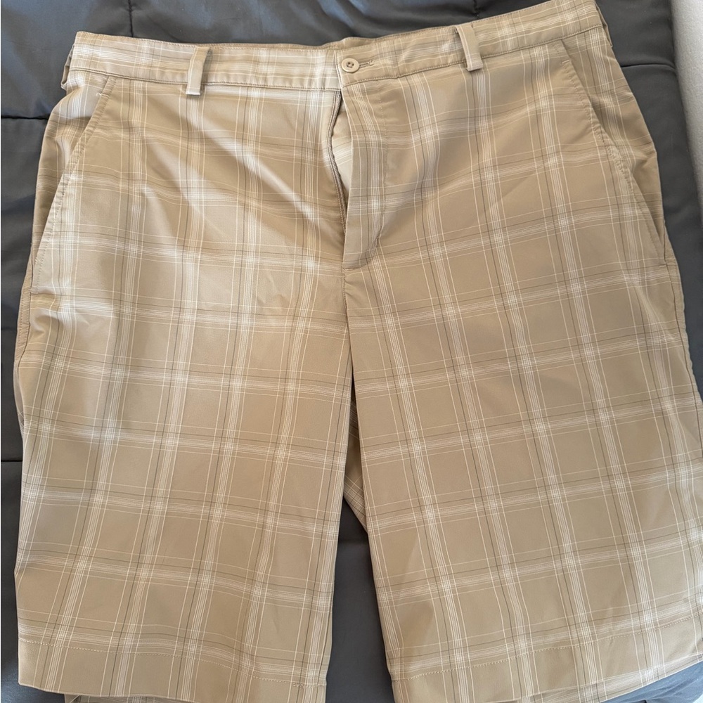 Nike Plaid Tan Shorts